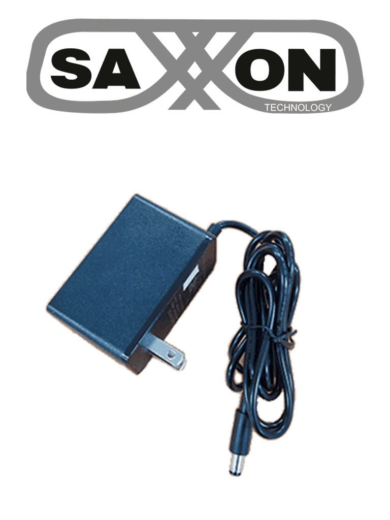 Imagen de SAXXON KA36B1203000USH - Fuente de Poder Regulada / Alimentación 12 Vcc 3 Amper / Conector Macho / Voltaje de Entrada: 100-240V / Ideal para Cámaras de CCTV, Controles de Acceso y Asistencia /