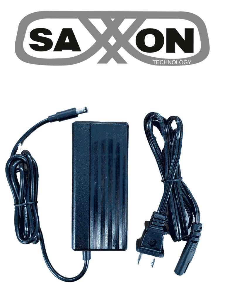 Imagen de SAXXON KA3602A1203000P - Fuente de Poder Regulada / Alimentación 12 Vcc 3 Amper / Conector Macho / Voltaje de Entrada: 100-240V / Ideal para Cámaras de CCTV, Controles de Acceso y Asistencia /