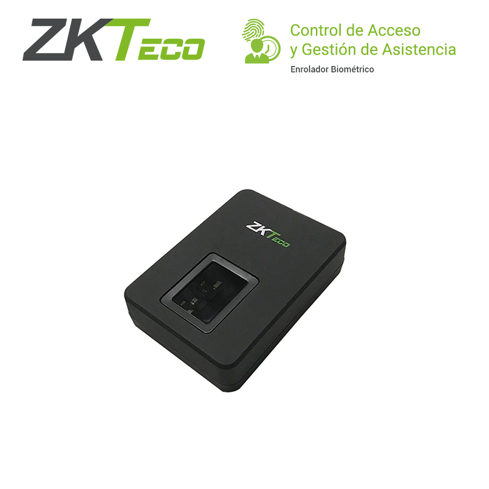 ENROLADOR BIOMETRICO USB ZKTECO ZK9500 COMPATIBLE CON ZKBIO CVSECURITY, ZKBIO CVACCESS, BIOTIME PRO, REGISTRA HUELLAS *SDK SIN COSTO*