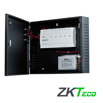 PANEL DE CONTROL DE ACCESO AVANZADO GREENLABEL ZKTECO INBIO460PROBOX KIT CON GABINETE Y FUENTE 4PUERTAS / 8 LECTORAS / 20,000HUELLAS / 60,000TARJETAS / 100,00 REGISTROS,TCPIP / RS485 / LECTORAS:KR502E / KR502ERS / KR503E FR1200 / FR1500