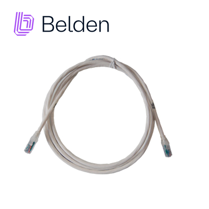 PATCH CORD UTP CAT6A BELDEN CA21109007 / INTERIOR / BLANCO / 4 PARES / 24 AWG / FORRO PVC / CMR / 7 PIES 2.1 METROS