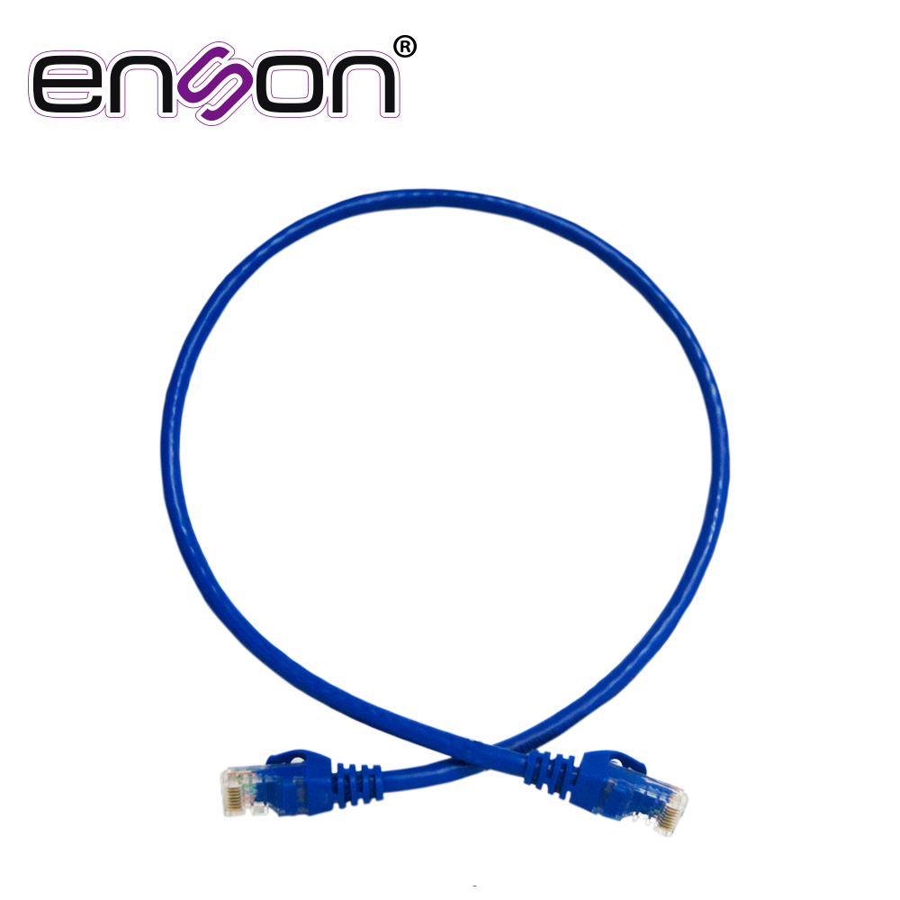 PATCHCORD UTP ENSON P6006L CAT6 60CM AZUL SERIE EPRO 100-II 100 POR CIENTO COBRE PARA MEJOR IDENTIFICACION DE SOLUCIONES EN RACKS Y GABINETES