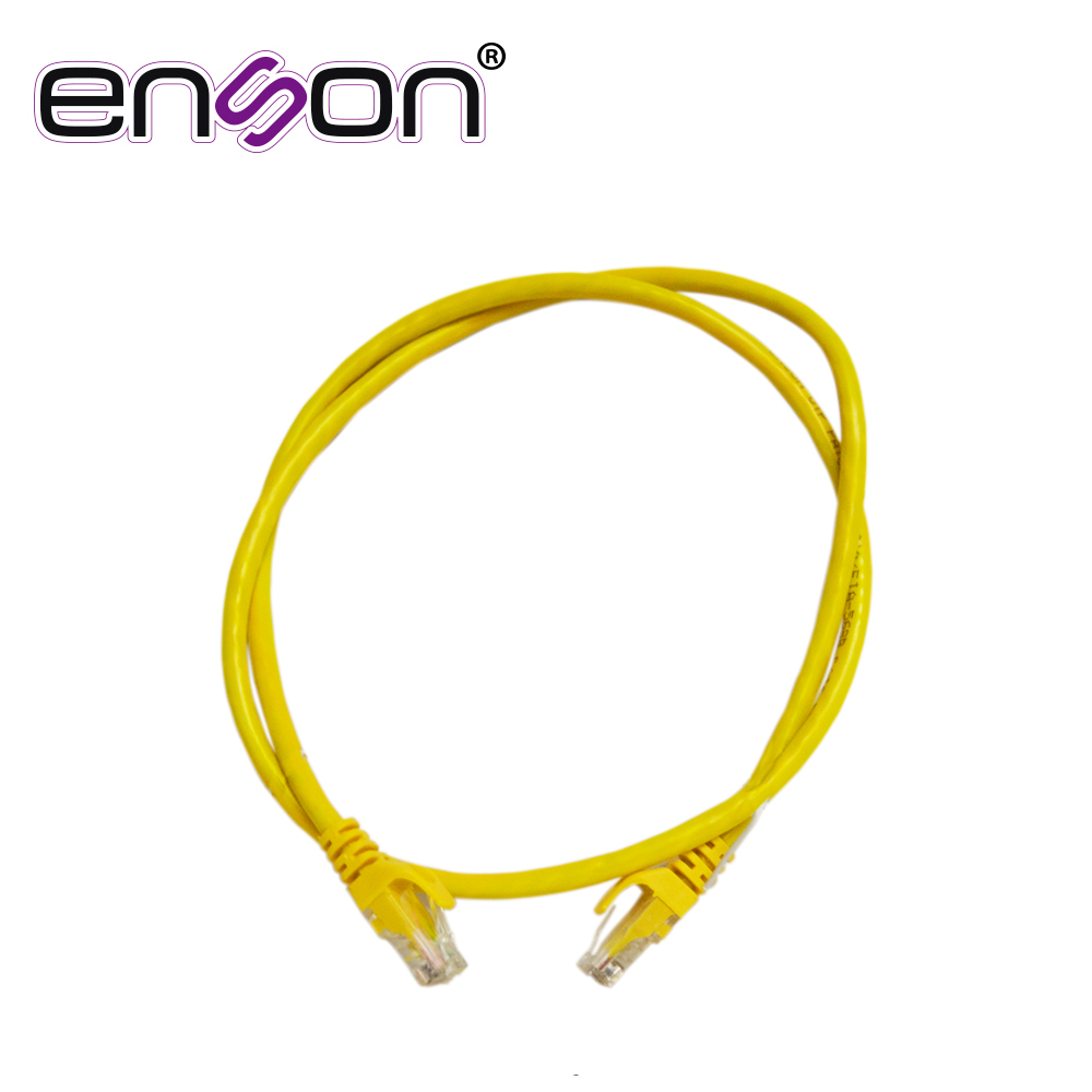 PATCHCORD UTP ENSON P6009Y CAT6 90CM AMARILLO SERIE EPRO 100-II 100 POR CIENTO COBRE PARA MEJOR IDENTIFICACION DE SOLUCIONES EN RACKS Y GABINETES