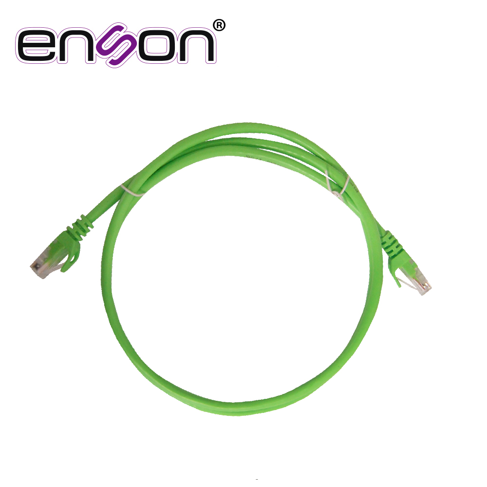 PATCHCORD UTP ENSON P6012E CAT6 120CM VERDE SERIE EPRO 100-II 100 POR CIENTO COBRE PARA MEJOR IDENTIFICACION DE SOLUCIONES EN RACKS Y GABINETES