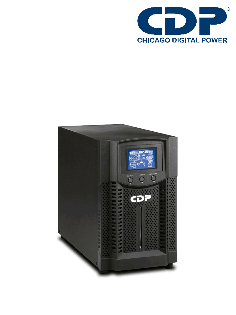 Imagen de CDP UPO11-3 - UPS online 3000VA / 2700W / 4 Terminales de salida / Baterías 12V a 9AH X 6 / Respaldo 5min a carga completa / Requiere clavija o adaptador NEMA 5-20R