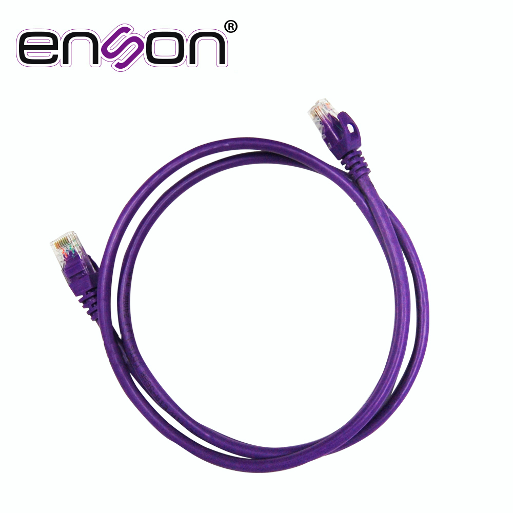 PATCHCORD UTP ENSON P6012P CAT6 120CM MORADO SERIE EPRO 100-II 100 POR CIENTO COBRE PARA MEJOR IDENTIFICACION DE SOLUCIONES EN RACKS Y GABINETES