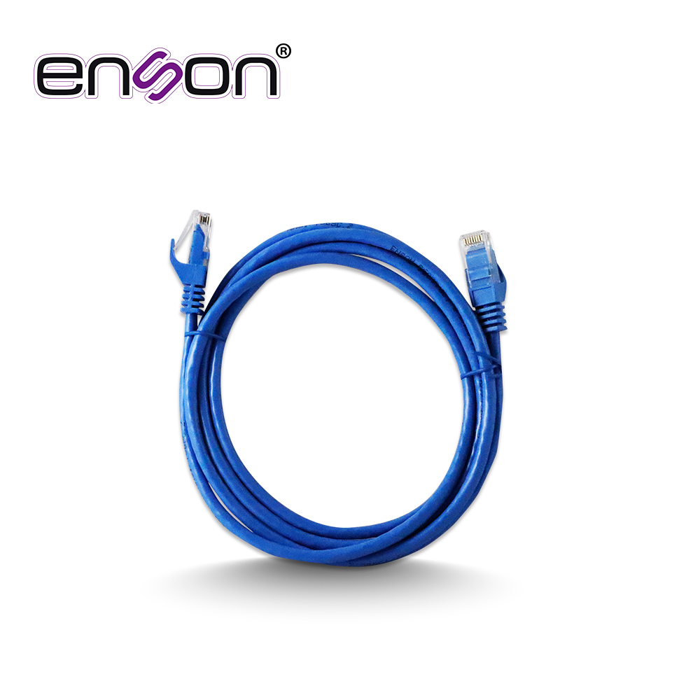 PATCHCORD UTP ENSON P6A009 CAT6A 90CM AZUL SERIE EPRO 100-II 100 POR CIENTO COBRE PARA MEJOR IDENTIFICACION DE SOLUCIONES EN RACKS Y GABINETES
