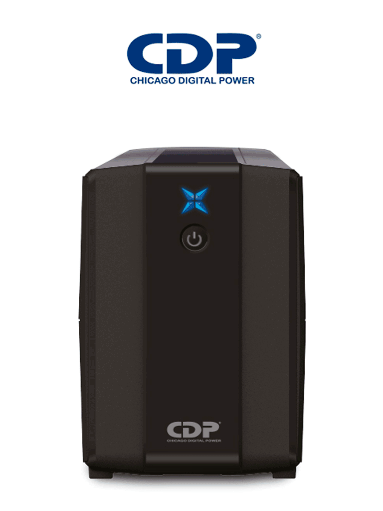 Imagen de CDP R-UPR1008 - UPS Interactivo de 1000 VA y 500W, con 8 terminales de salida: 4 con respaldo y 4 con supresión de picos.