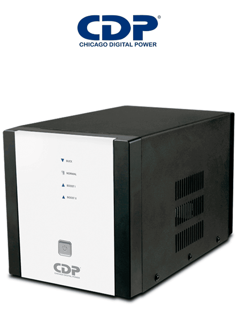 Imagen de CDP R-AVR2408 - Regulador / Especial para motores / 2400VA / 1800W / 9 Terminales de salida / 1 Terminal de salida NEMA5-20R / Retardante a incendio