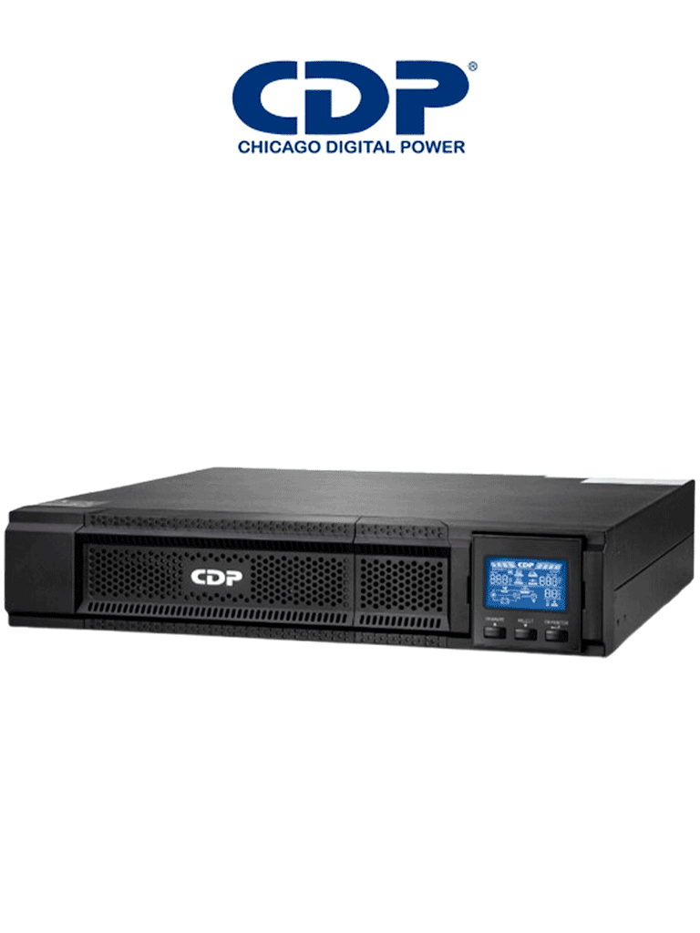 Imagen de CDP UPO11-3RT AX UPS Online de 3000VA y 3000W con 4 terminales de salida, 6 baterías de 12V a 9AH, y respaldo de 5 minutos al 100% / REQUIERE CLAVIJA O ADAPTADOR NEMA 5L-30P