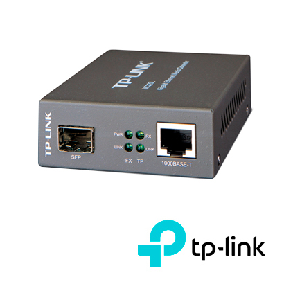 CONVERTIDOR DE MEDIOS TP-LINK MC220L / FIBRA 1000BASE-SX/LX/LH A UTP 1000BASE-T / MULTIMODO (850 nm) / MONOMODO (1310 nm)/ DISTANCIA  550 M