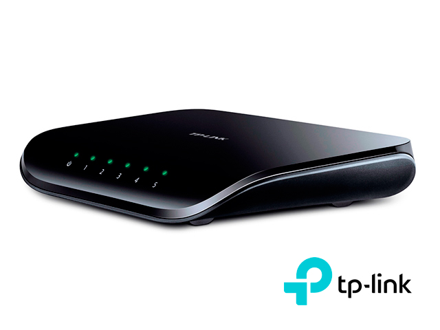 SWITCH NO ADMINISTRABLE TP-LINK TL-SG1005D/ 5 PUERTOS RJ45 10/100/1000 MBPS TECNOLOGÍA DE AHORRO DE ENERGÍA/ CARCASA DE PLÁSTICO/ DISEÑADO PARA USO EN ESCRITORIO O MONTAJE EN PARED/ PLUG AND PLAY NO SE NECESITA CONFIGURACIÓN/ USO INTERIOR