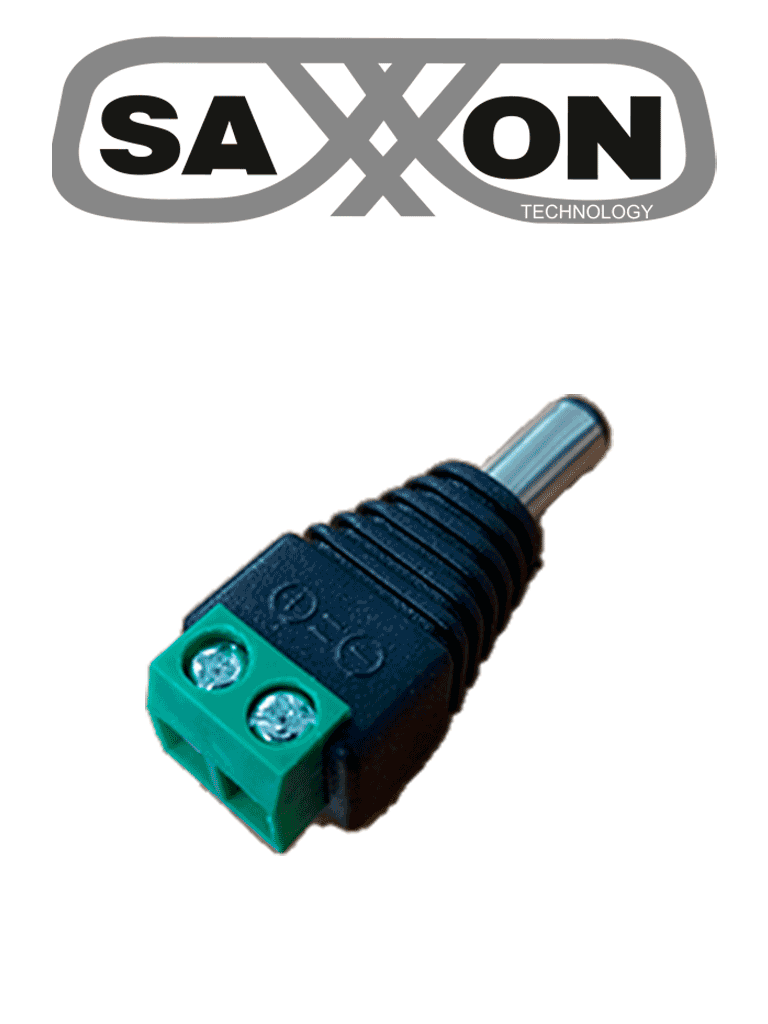 Imagen de SAXXON SX52 - Adaptador Macho / Paquete de 10 piezas / Para Alimentación de Cámaras / Terminales Tipo Tornillo Positivo y Negativo / Resistente a la Oxidación / 12v