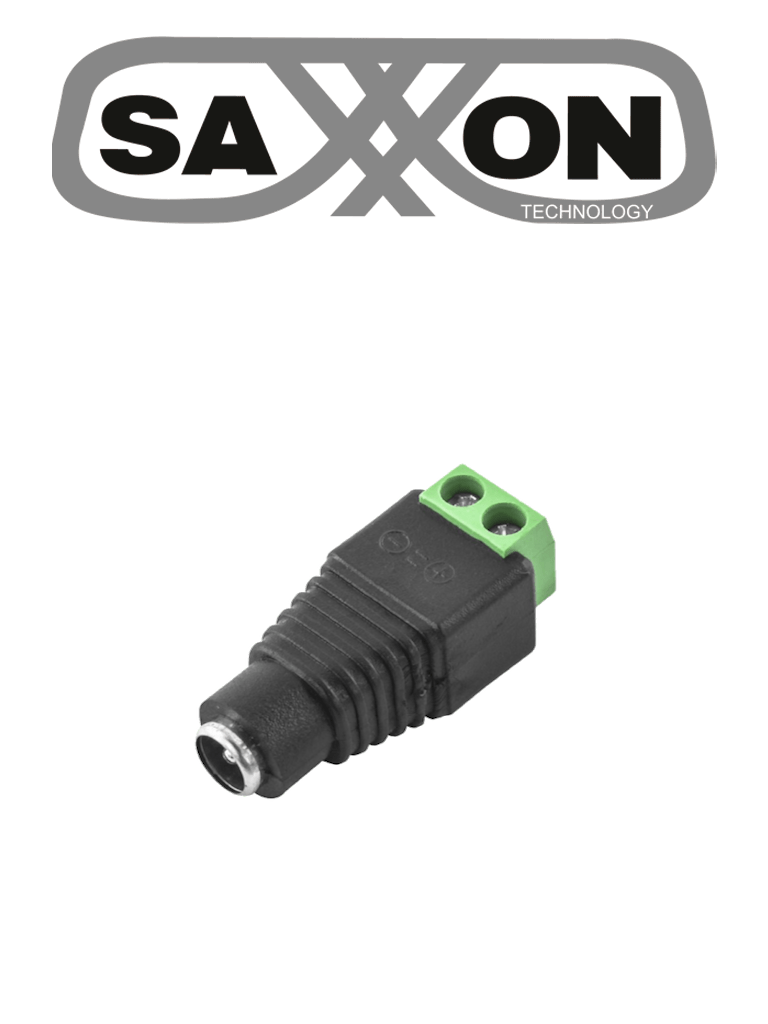 Imagen de SAXXON SX53 - Adaptador Hembra / Paquete de 10 piezas / Para Alimentación de Cámaras / Terminales Tipo Tornillo Positivo y Negativo / Resistente a la Oxidación / 12v