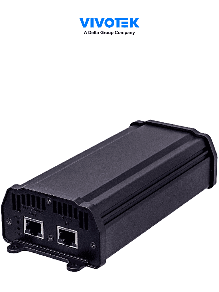 Imagen de VIVOTEK AP-GIC-010A-060 - Inyector PoE Gigabit para alimentar cámaras IP, con 1 puerto, UPoE, hasta 60W, para interiores