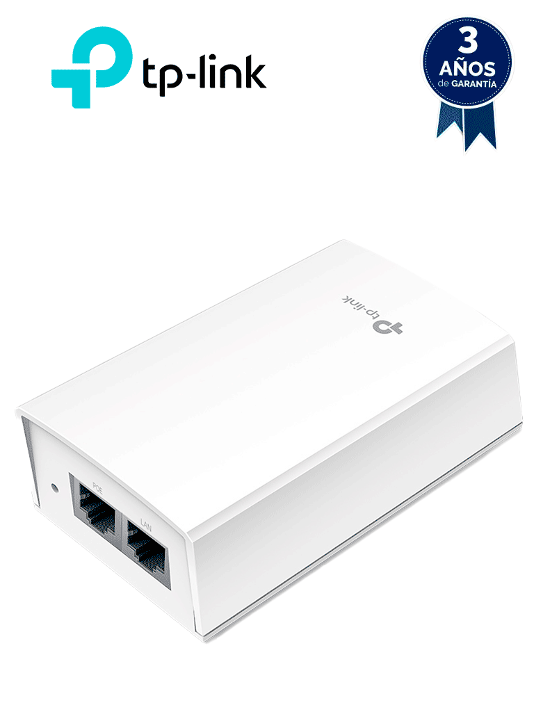 Imagen de TP-LINK - TL-POE4824G - Inyector PoE Pasivo 48V/ Máximo 24W de Presupuesto PoE Pasivo/ 2 Puertos RJ45 Gigabit Ethernet/ Montaje en Pared/ Plug and Play