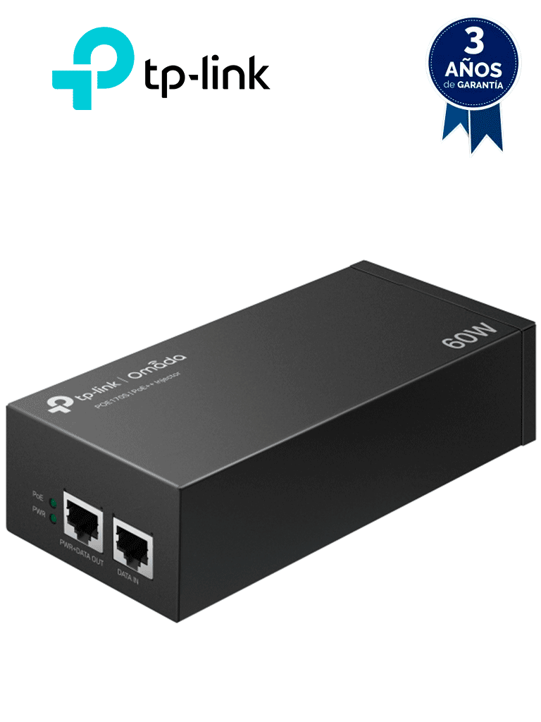 Imagen de TP-LINK - POE170S - Inyector PoE++, 2 puertos Gigabit