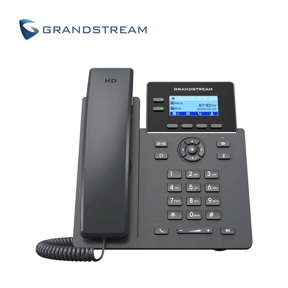 TELEFONO IP GRADO CARRIER  GRANDSTREAM GRP2602G / 2 LINEAS SIP / 4 CUENTAS / PANTALLA LCD  / CONFERENCIA DE 5 VIAS / 2 PUERTOS GIGABIT / GESTION Y APROVISIONAMIENTO GDMS / ALIMENTACION POE AF
