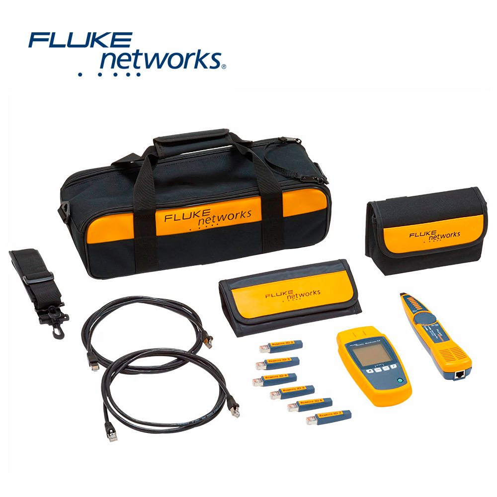 KIT PROFESIONAL VERIFICADOR DE RED MICROSCANNER POE FLUKE NETWORKS MS-POE-KIT PARA COMPROBACIÓN DE REDES DE VOZ, DATOS Y VIDEO DETECTA POE 802.3 AF, AT, BT Y UPOE CON PANTALLA LCD RETROILUMINADA