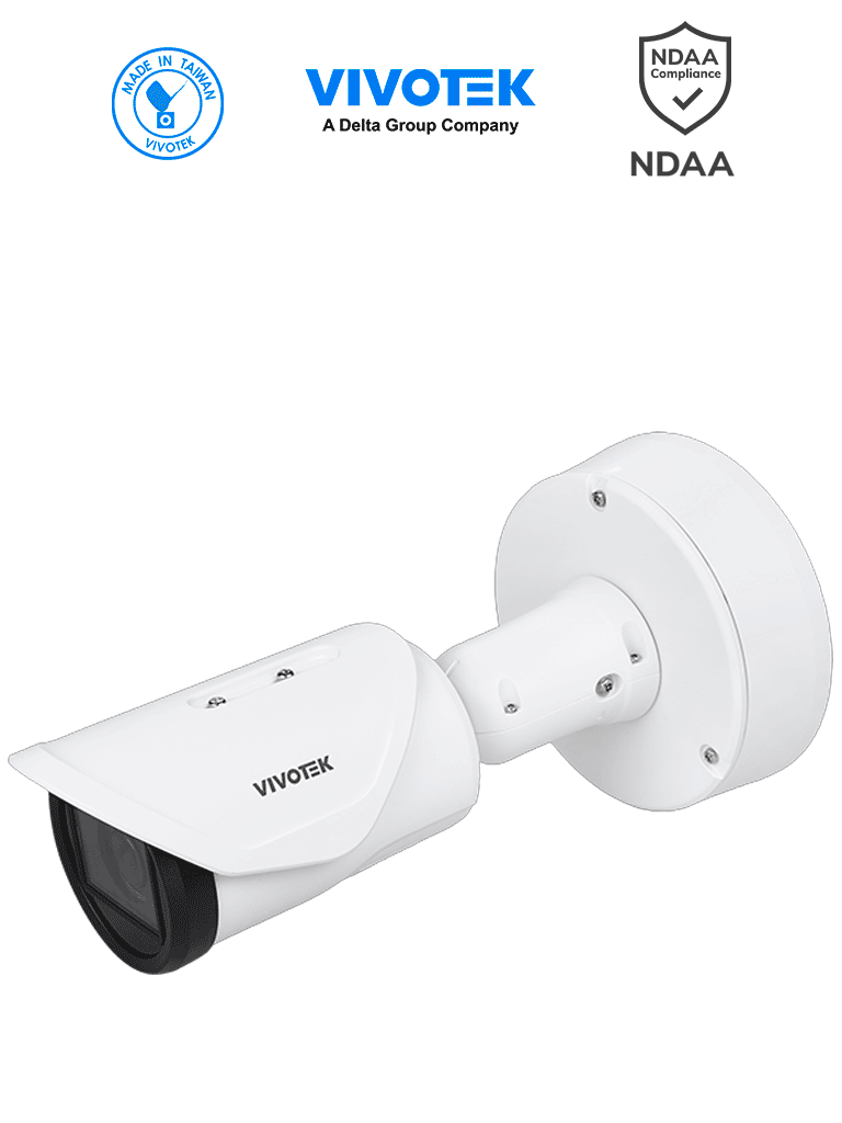 Imagen de VIVOTEK IB9387-LPR-V3 - Cámara IP bullet exterior ANPR 5 MP, lente varifocal 2.7-13.5mm, WDR PRO, SNV, IR 50m, IP67 e IK10, Lectura hasta 30 Km/h, Compatibilidad Wiegand, ANPR MMC